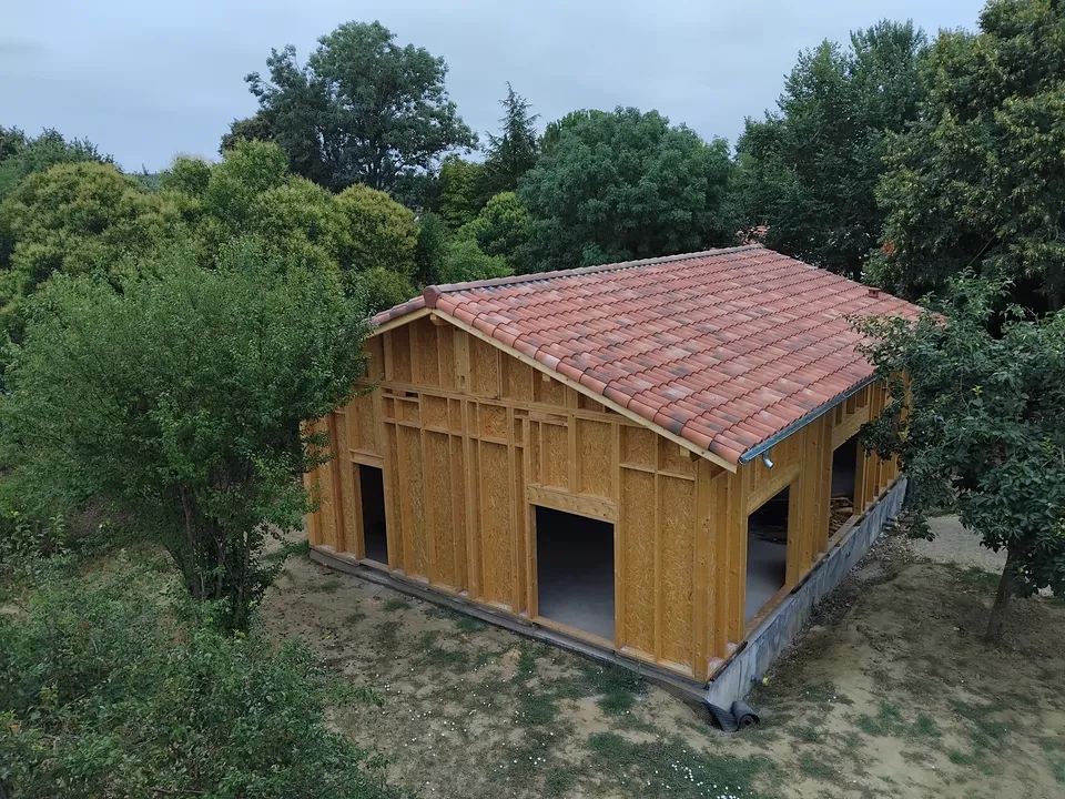 Maison en ossature en bois
